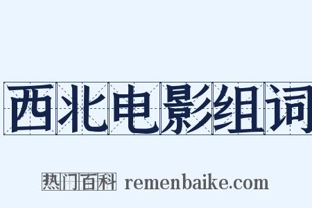 西北电影组词是什么意思的图片